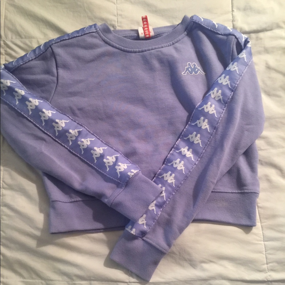 Lavender kappa cropped sweater